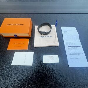 Louis Vuitton Black Monogram Bracelet